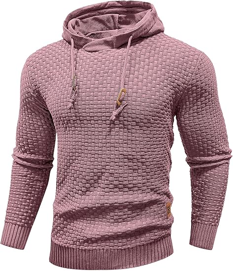 Textured Knit Hoodie