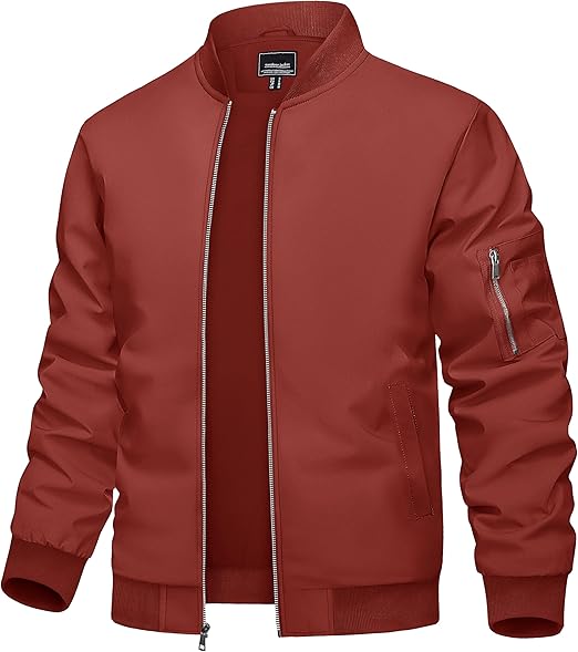 Men's Red Bomber Jacket