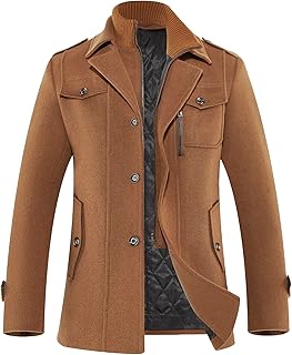 Men's Brown Wool Coat