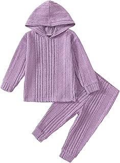Kids Ribbed Hoodie Set