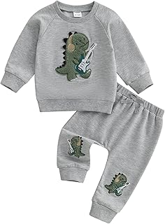 Children's Dinosaur Sweatshirt and Pants Set