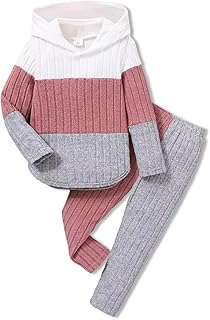 Kids' Knit Colorblock Hoodie Set