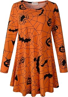 Halloween Spider Web Print Dress