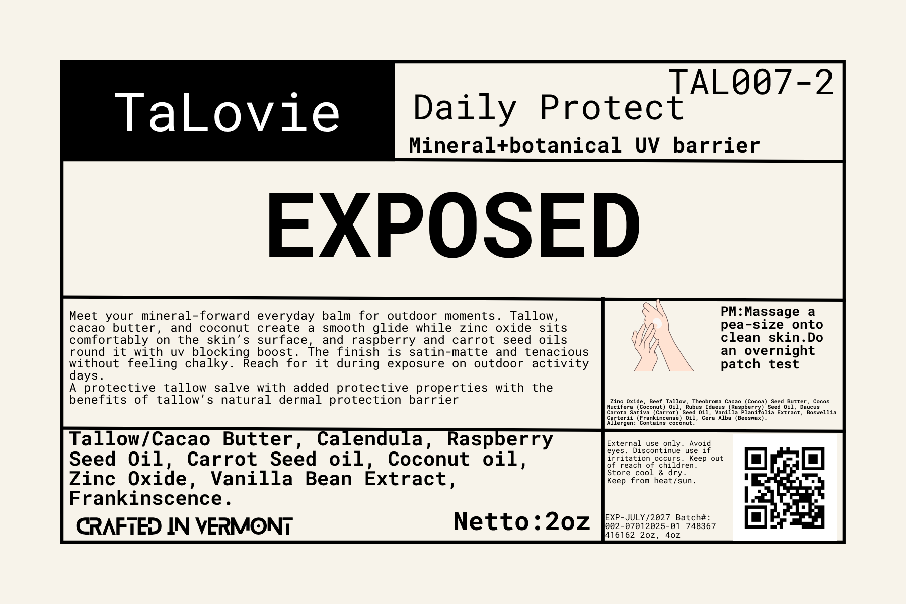 EXPOSED/Daily Protect Mineral+Botanical UV Barrier