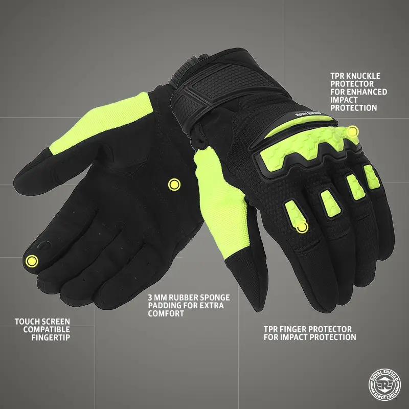 URBAN HUSTLER V2 GLOVES - NEON GREEN