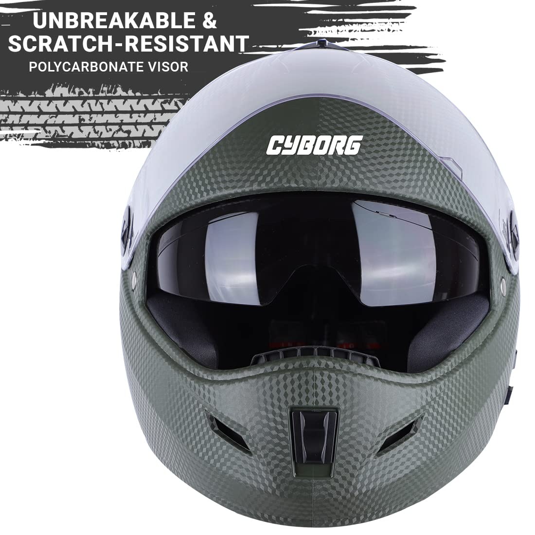 Cyborg ISI Certified Full Face Helmet