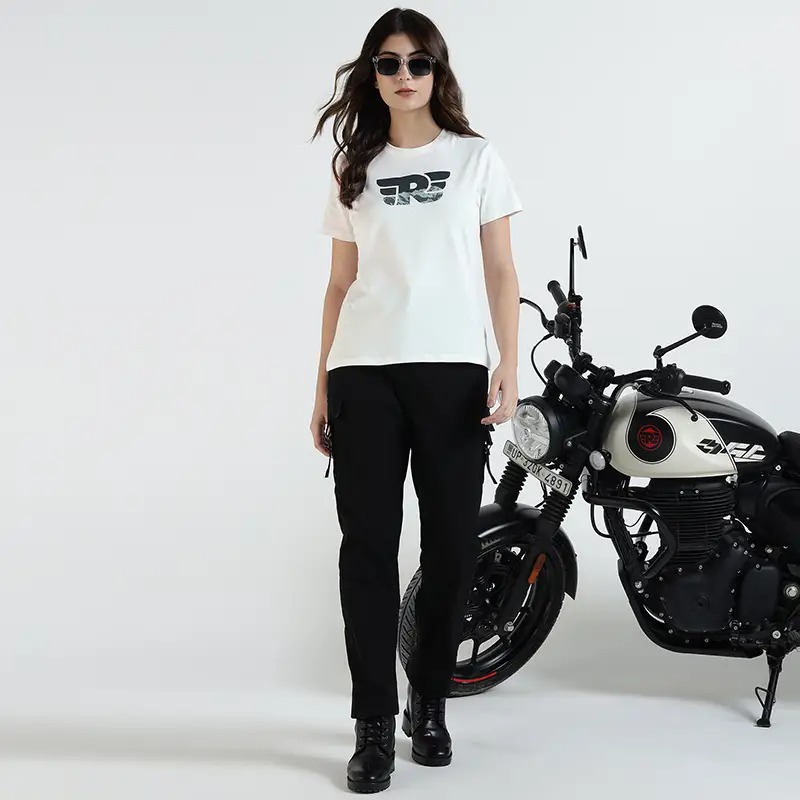 REFLECTIVE R WING LOGO T-SHIRT - OFF WHITE