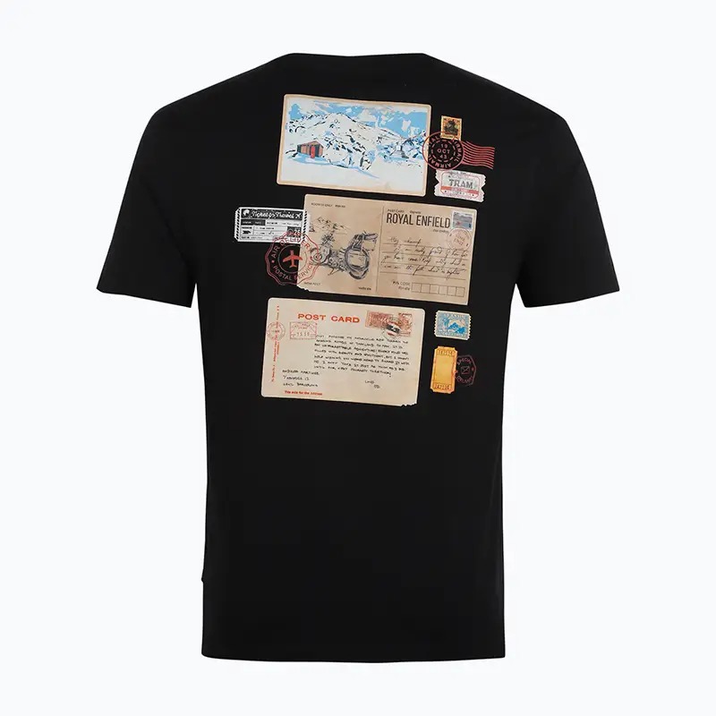 POSTCARDS T-SHIRT - BLACK