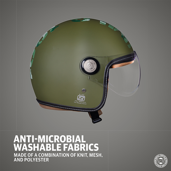 Anti-Microbial Motorcycle Helmet