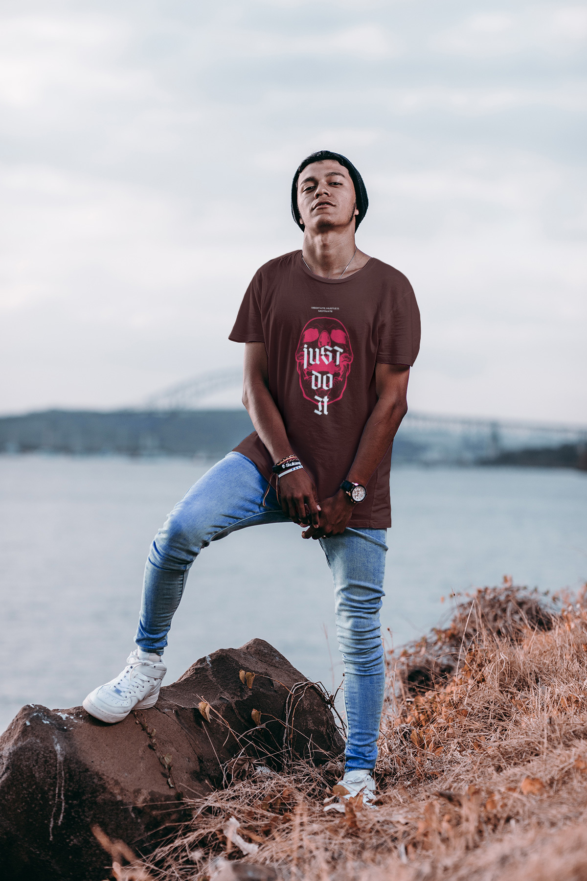 Just Do It Graphic Print T-Shirt