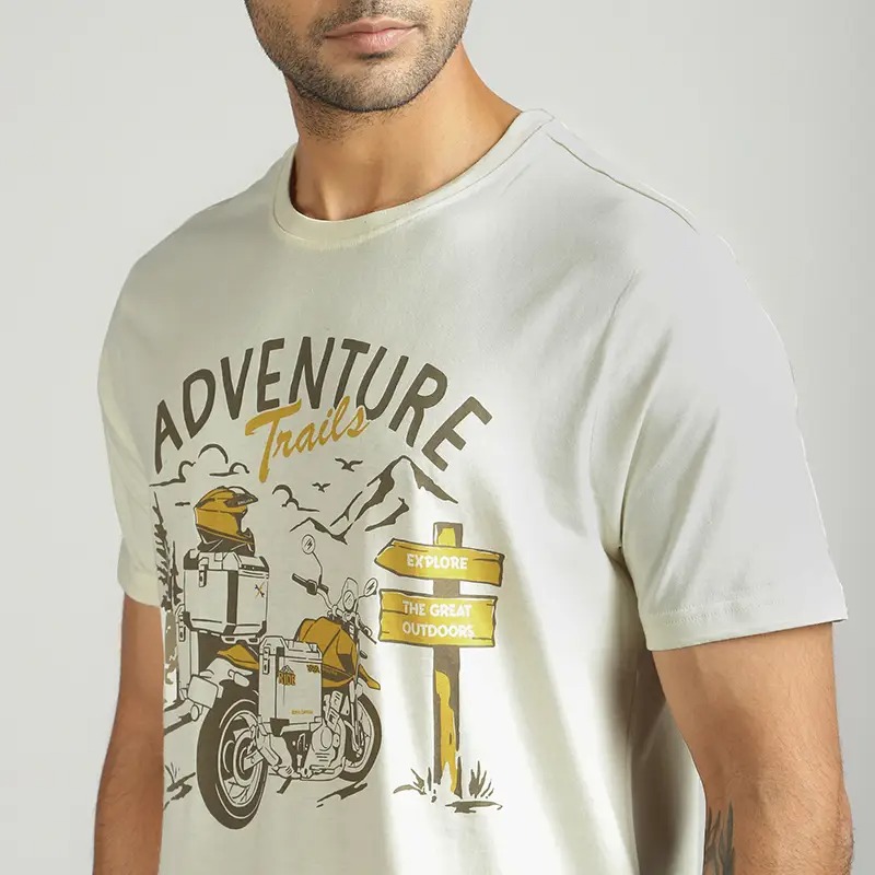 ADVENTURE TRAILS T-SHIRT - OFF-WHITE