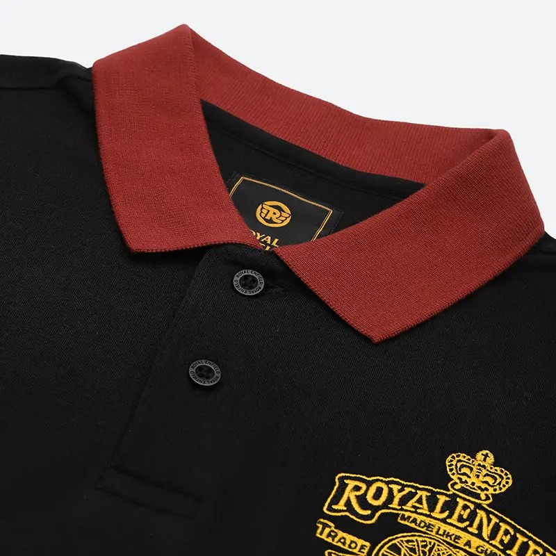 Royal Enfield Black Polo Shirt