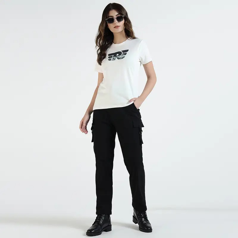 REFLECTIVE R WING LOGO T-SHIRT - OFF WHITE