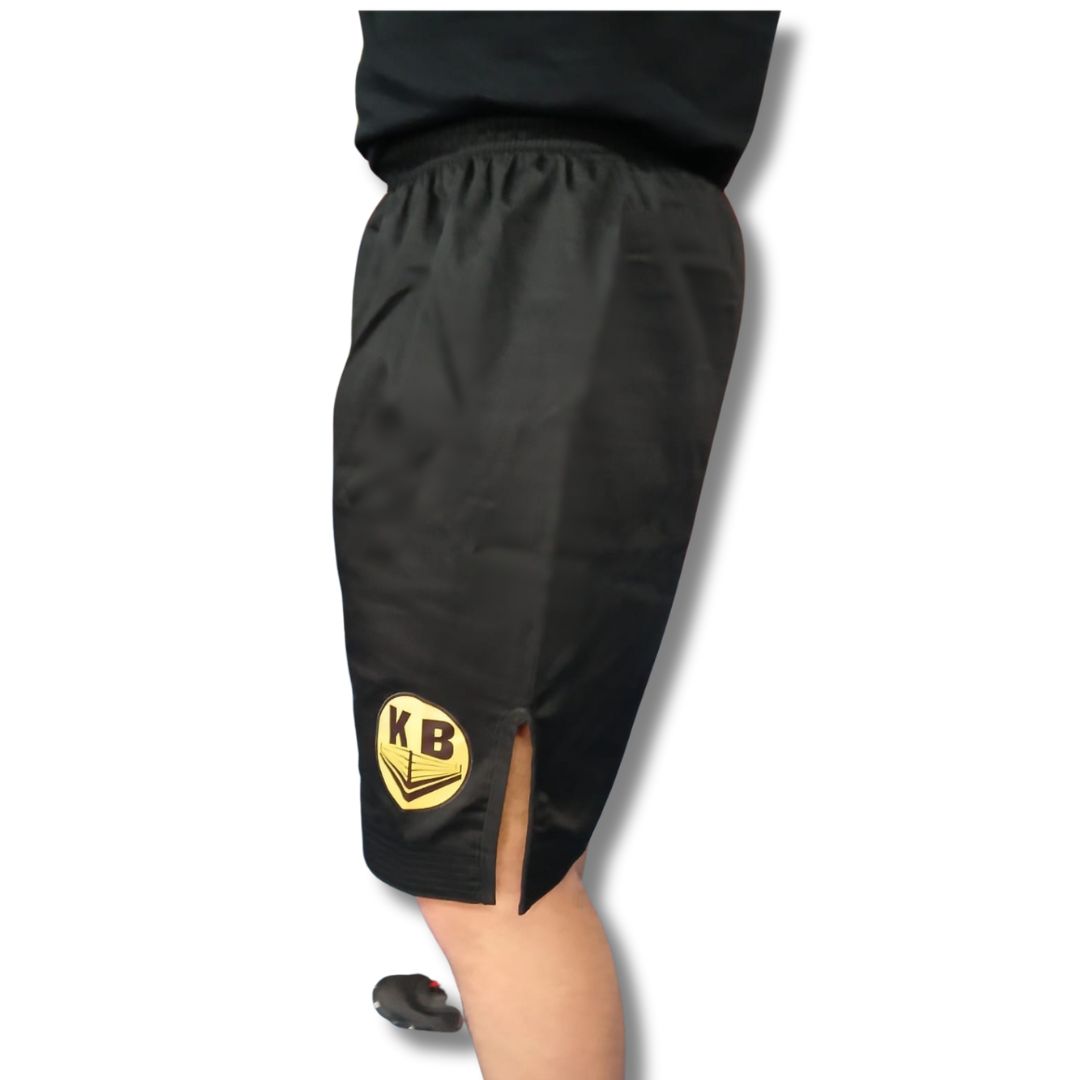 Pantalón Negro Corto Boxeo Logo