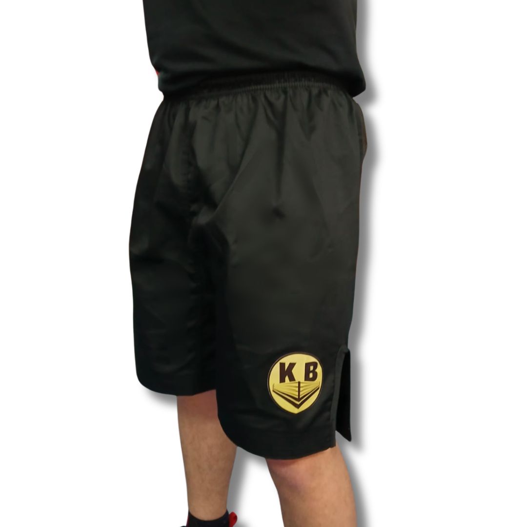 Pantalón Negro Corto Boxeo Logo