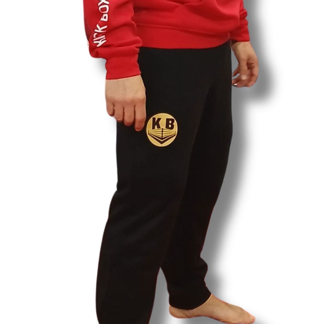 Pantalón Negro Largo Boxeo Logo