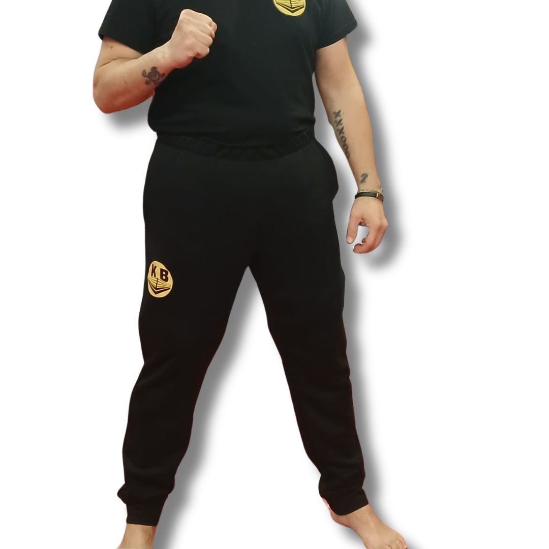 Pantalón Negro Largo Boxeo Logo
