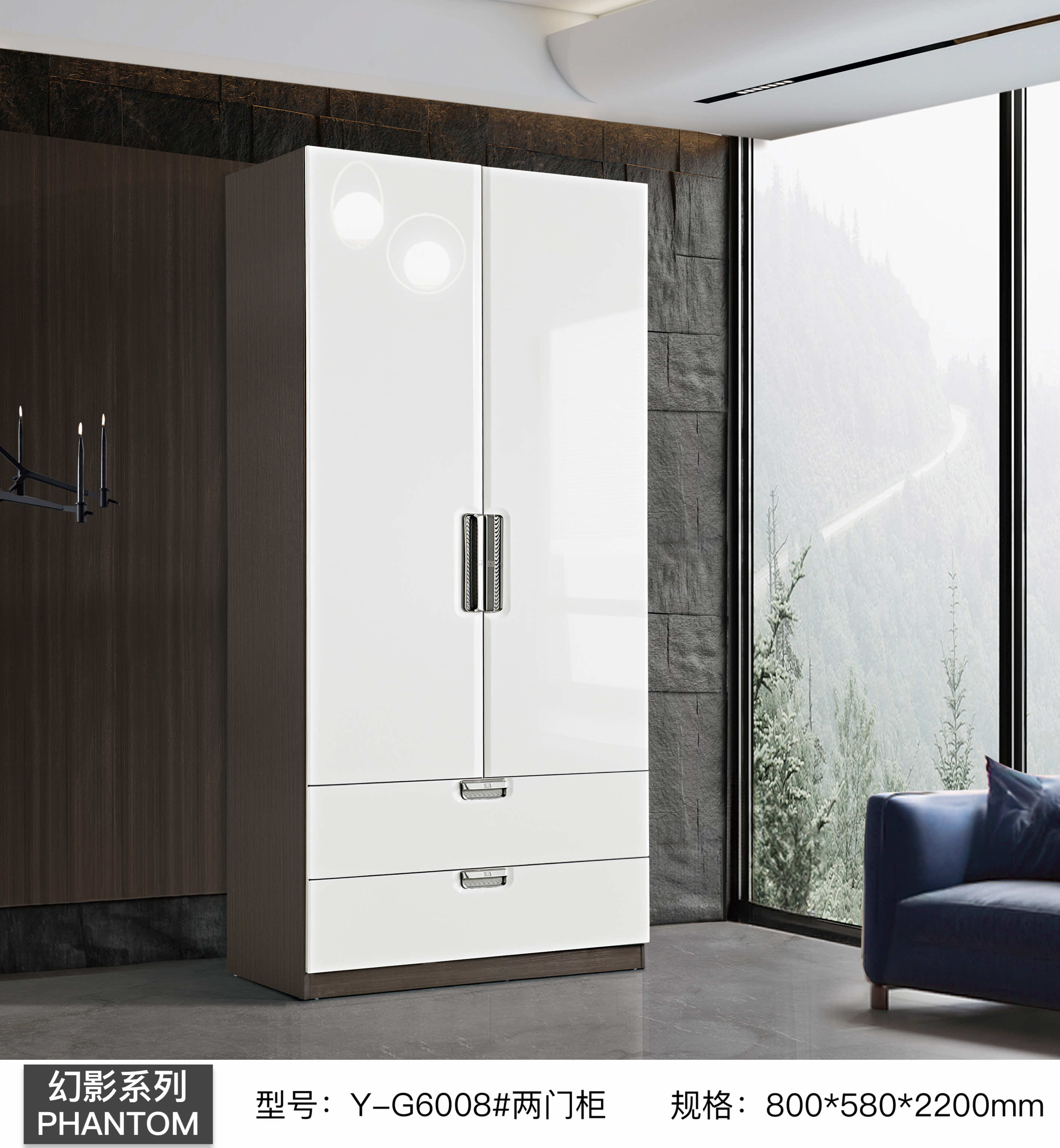 YG6008# Double-door cabinet