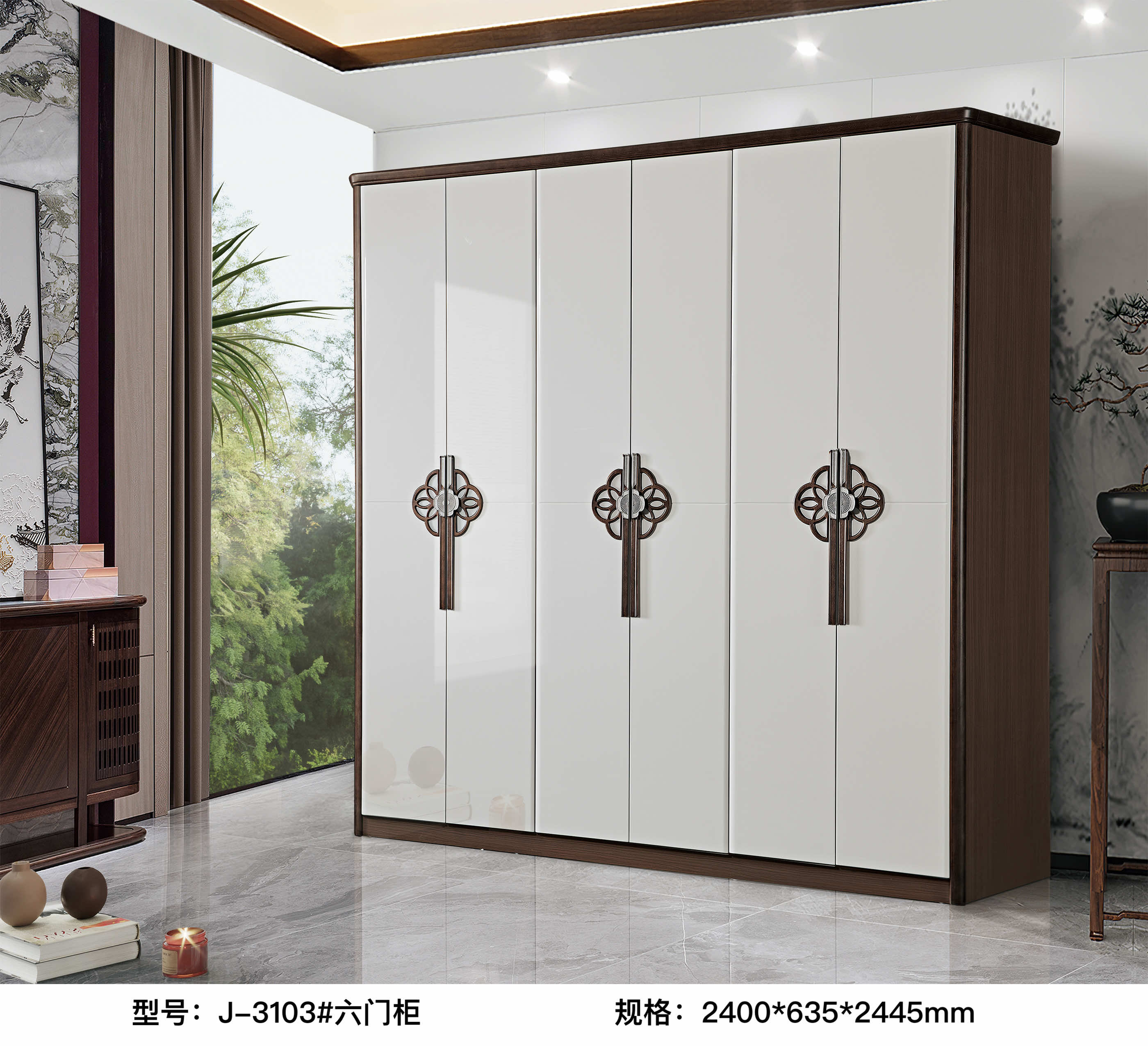 J3103#Six-door cabinet