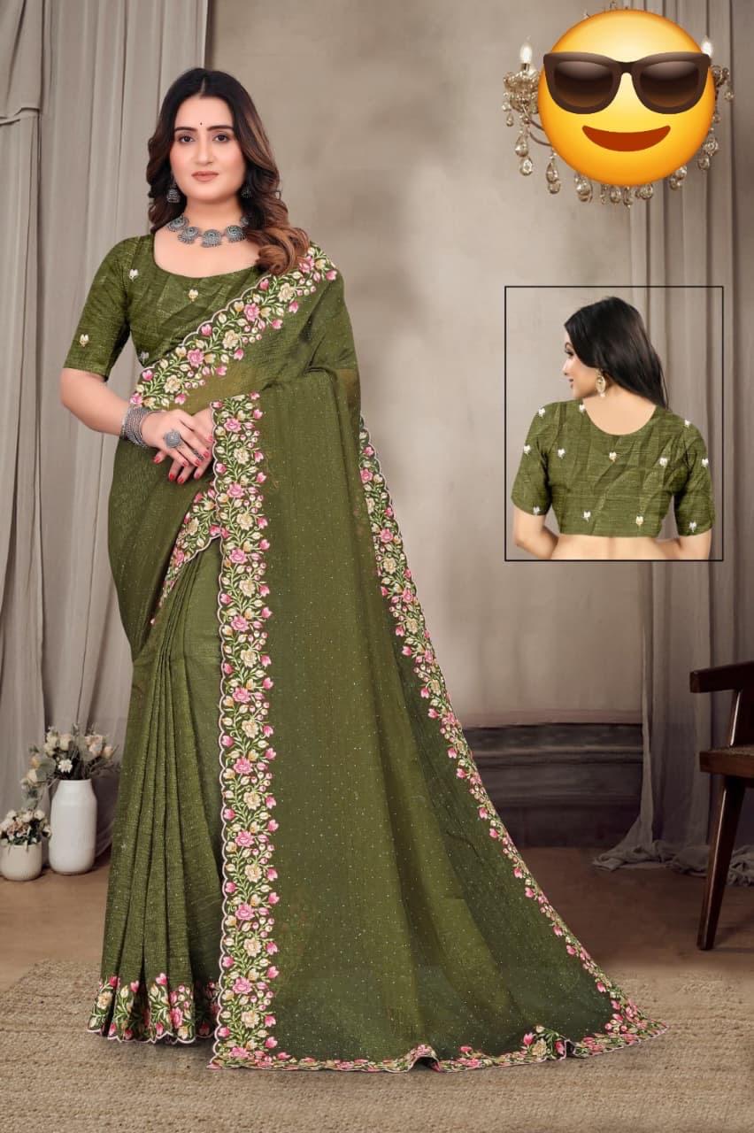 Crunchy Fabric Saree