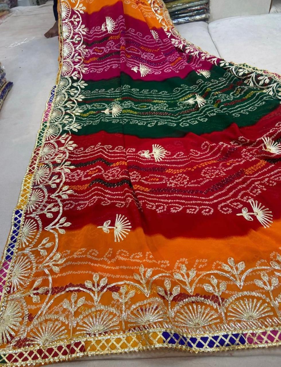 Georget Gotta Patti Sarees