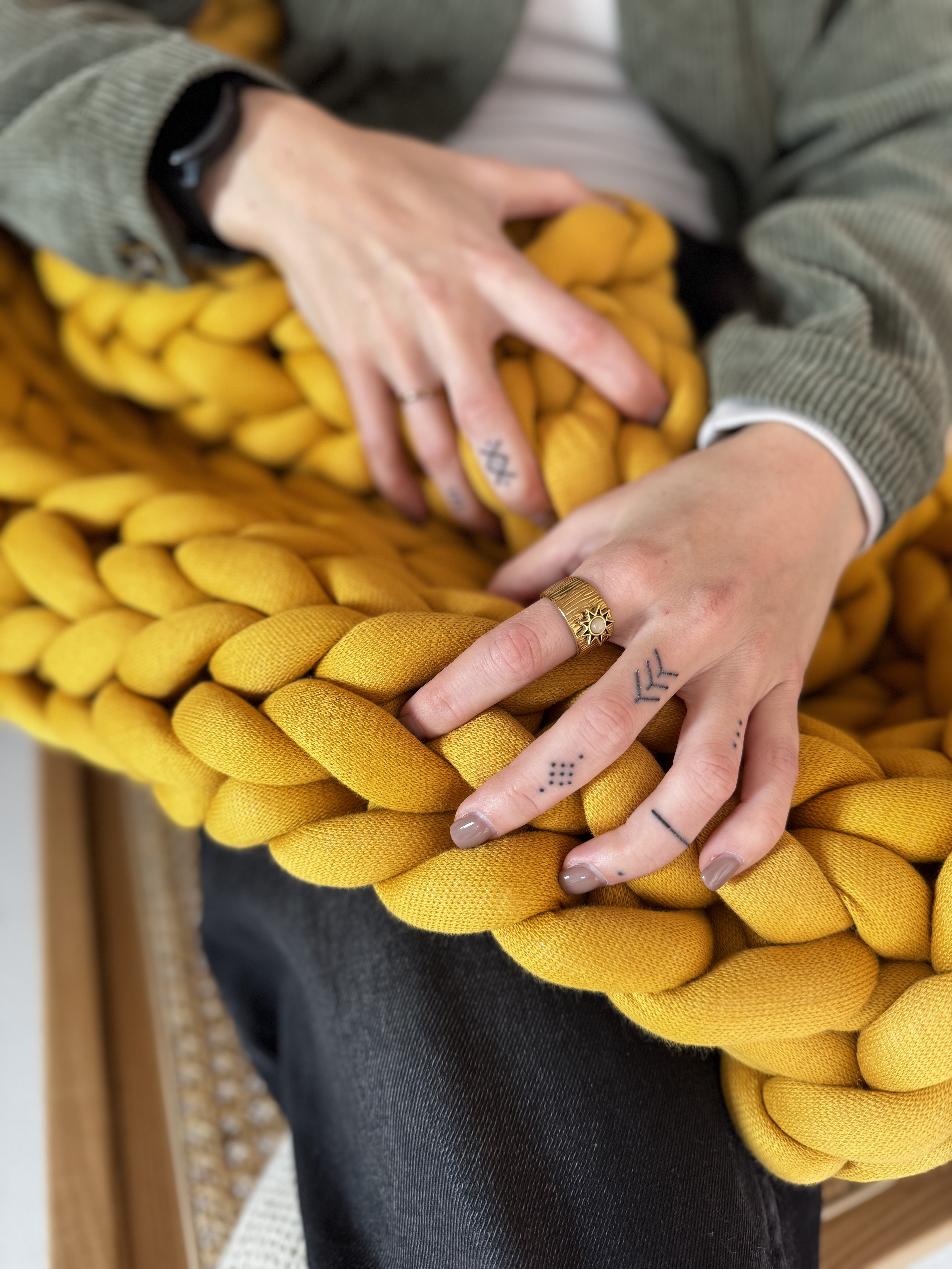 MEGZTAS RANKŲ DARBO MEDVILNĖS PLEDAS