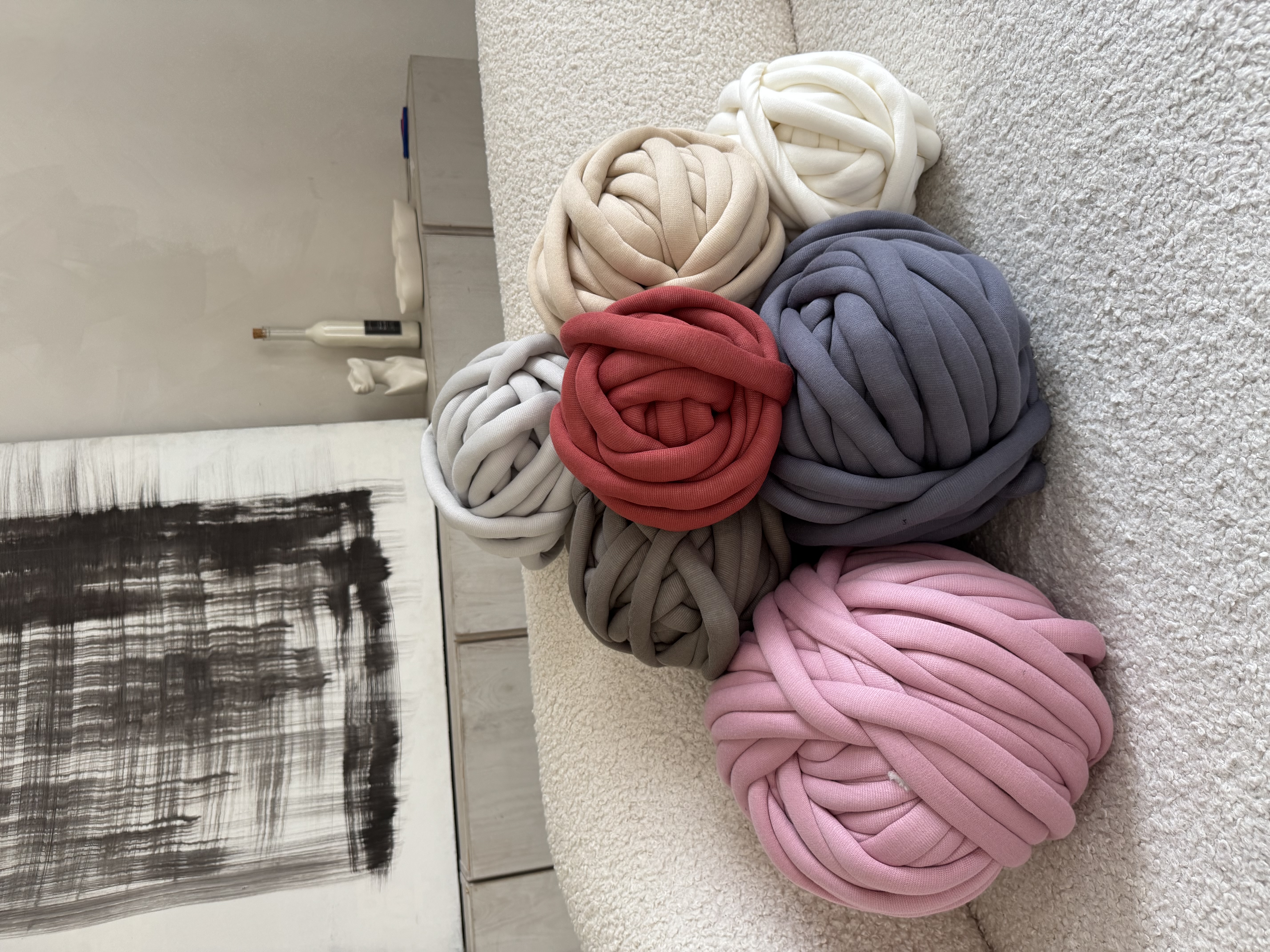 Medvilniniai vamzdeliai mezgimui rankomis