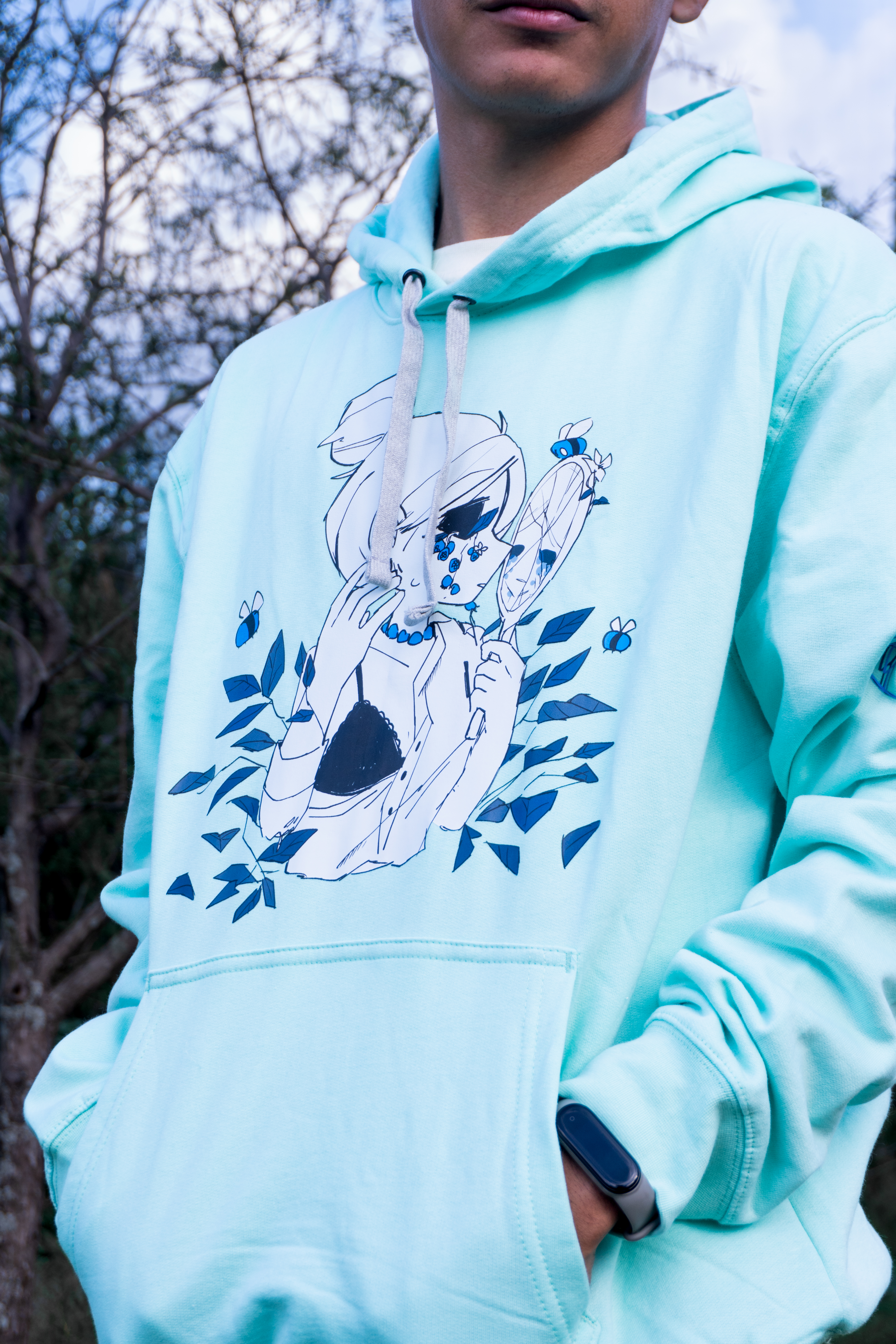 Hoodie Zombee Blue Berry
