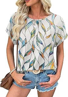 Women's Leaf Print Blouse
