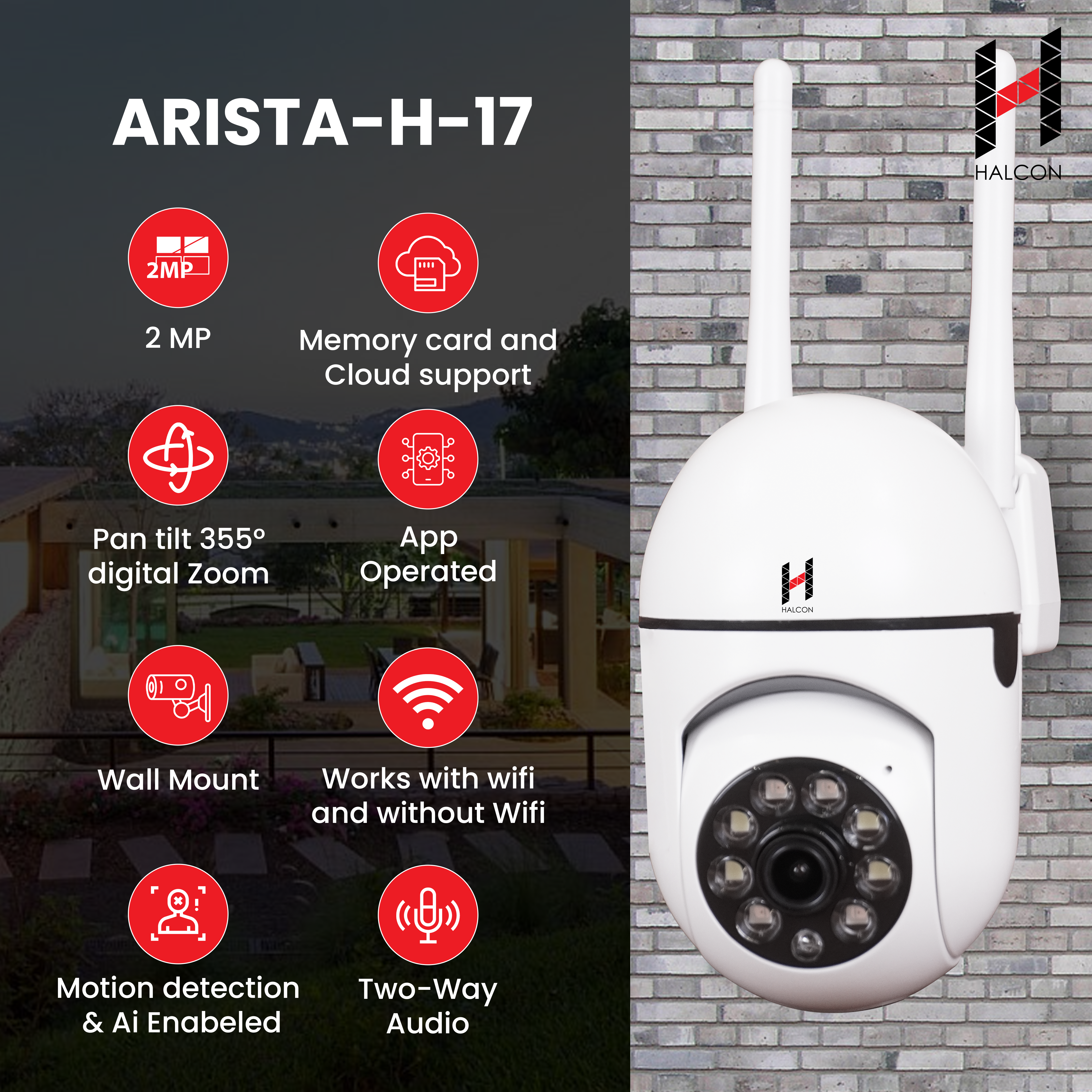 Arista - 2.Mp-FHD-Wireless Security Camera