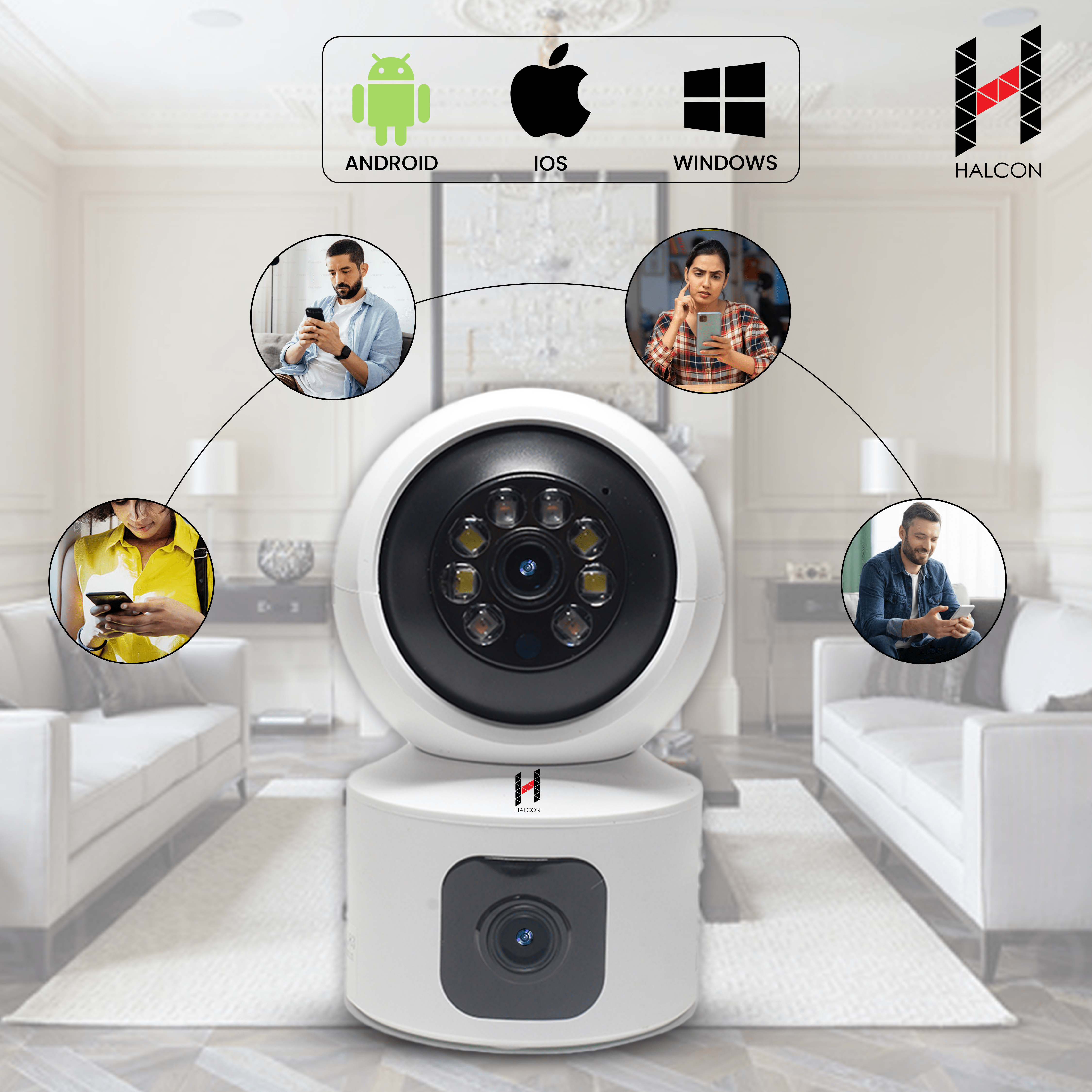 TEJAS-H-7  3+3MP Dual Lens Indoor Camera