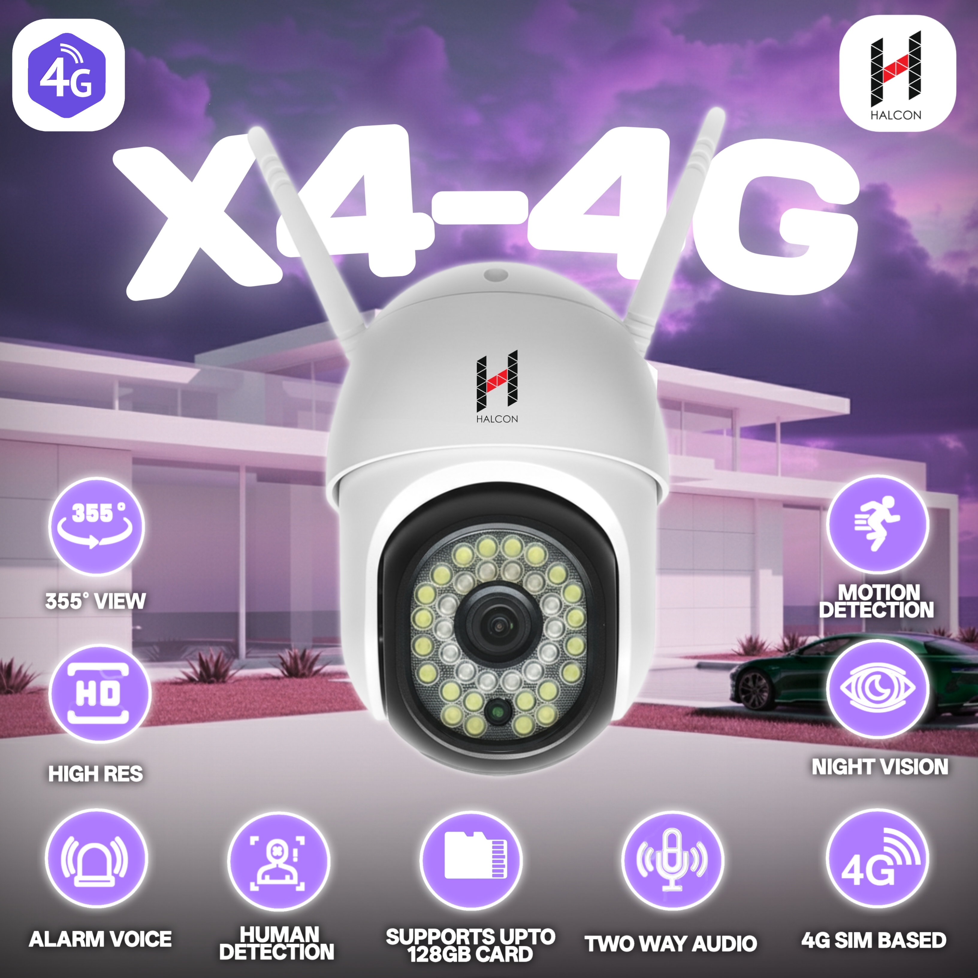 X4-4G-SIM Based-Outdoor-3 MP