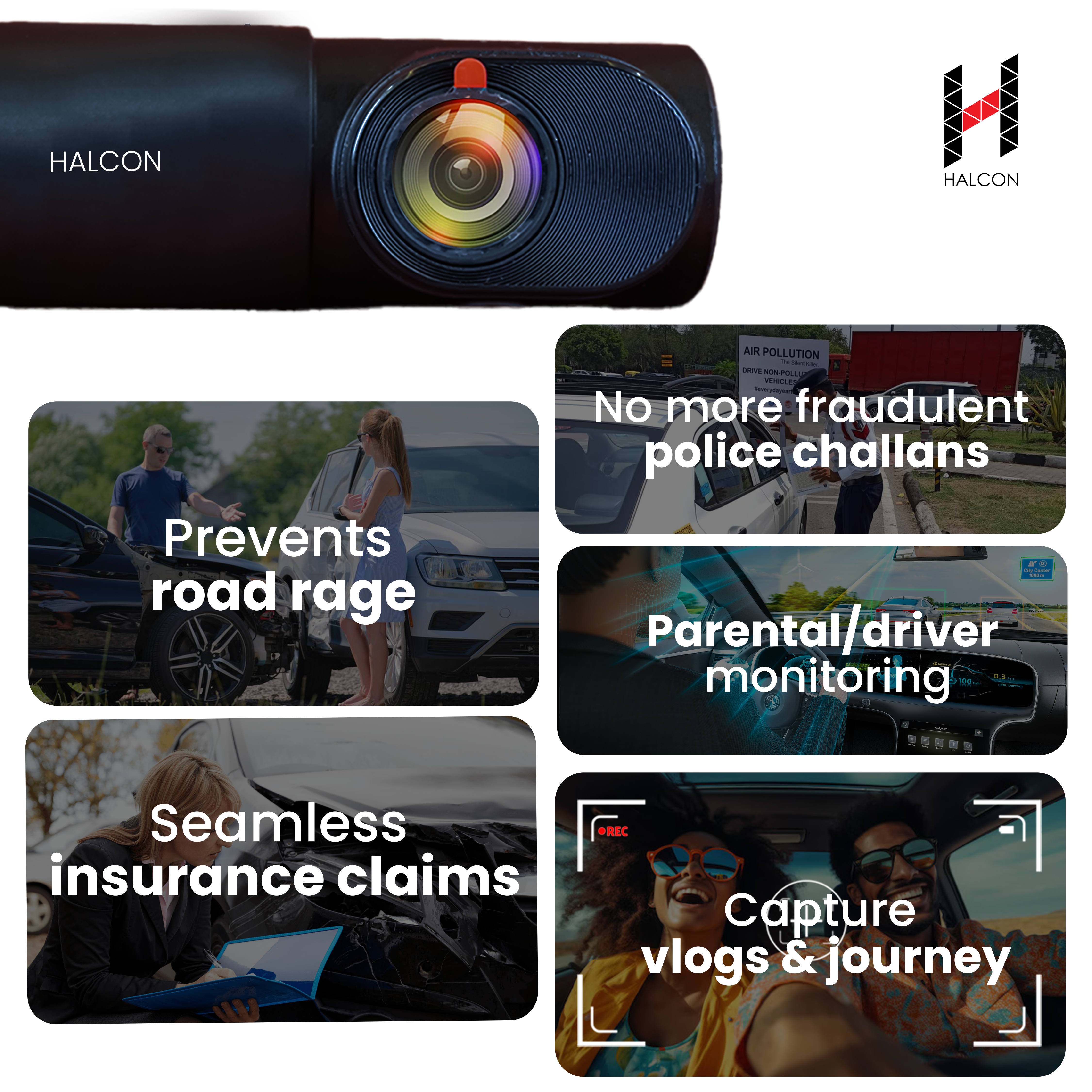 HALCON-Light- Dash Camera