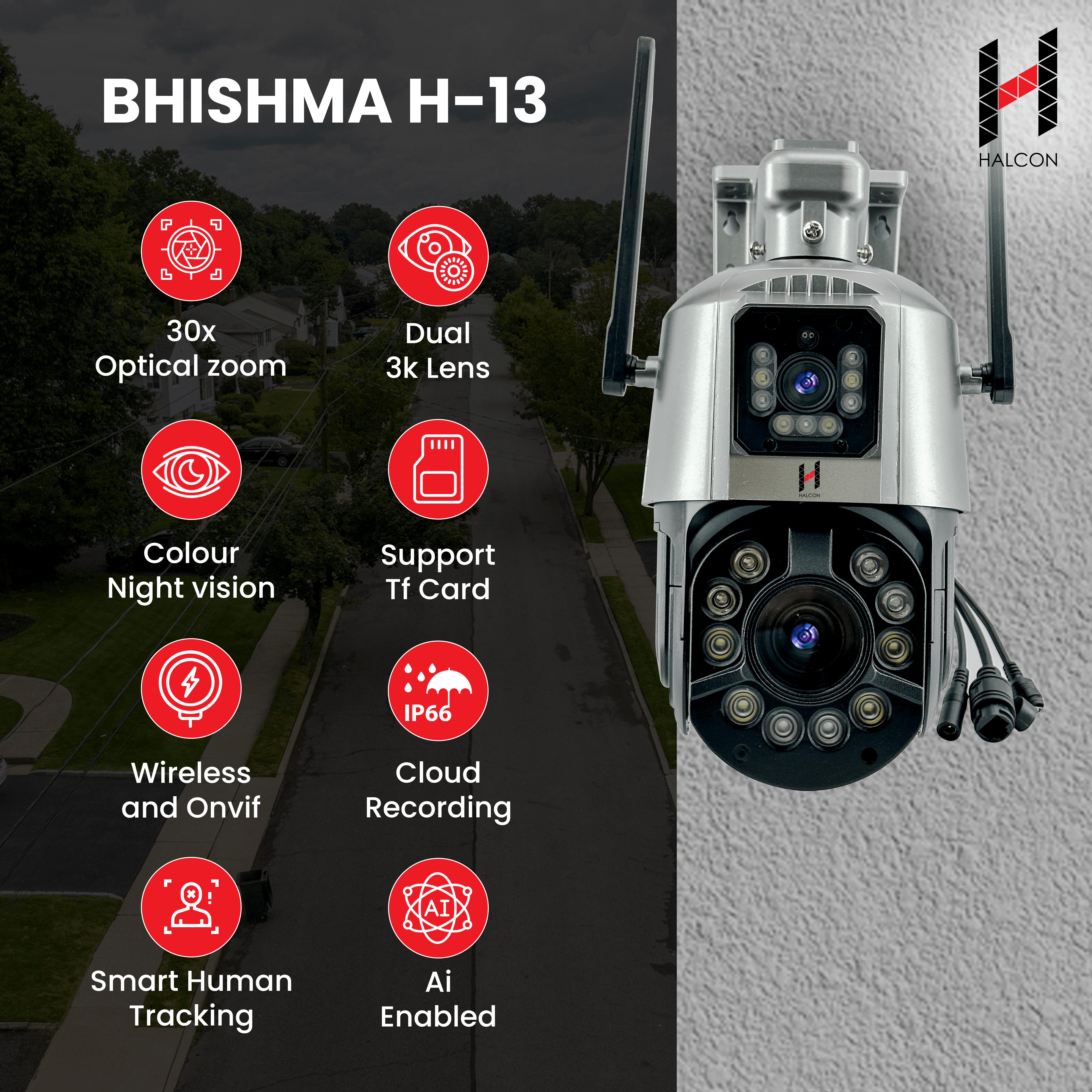  BHISHMA H-13 Outdoor 30 X Zoom Camera