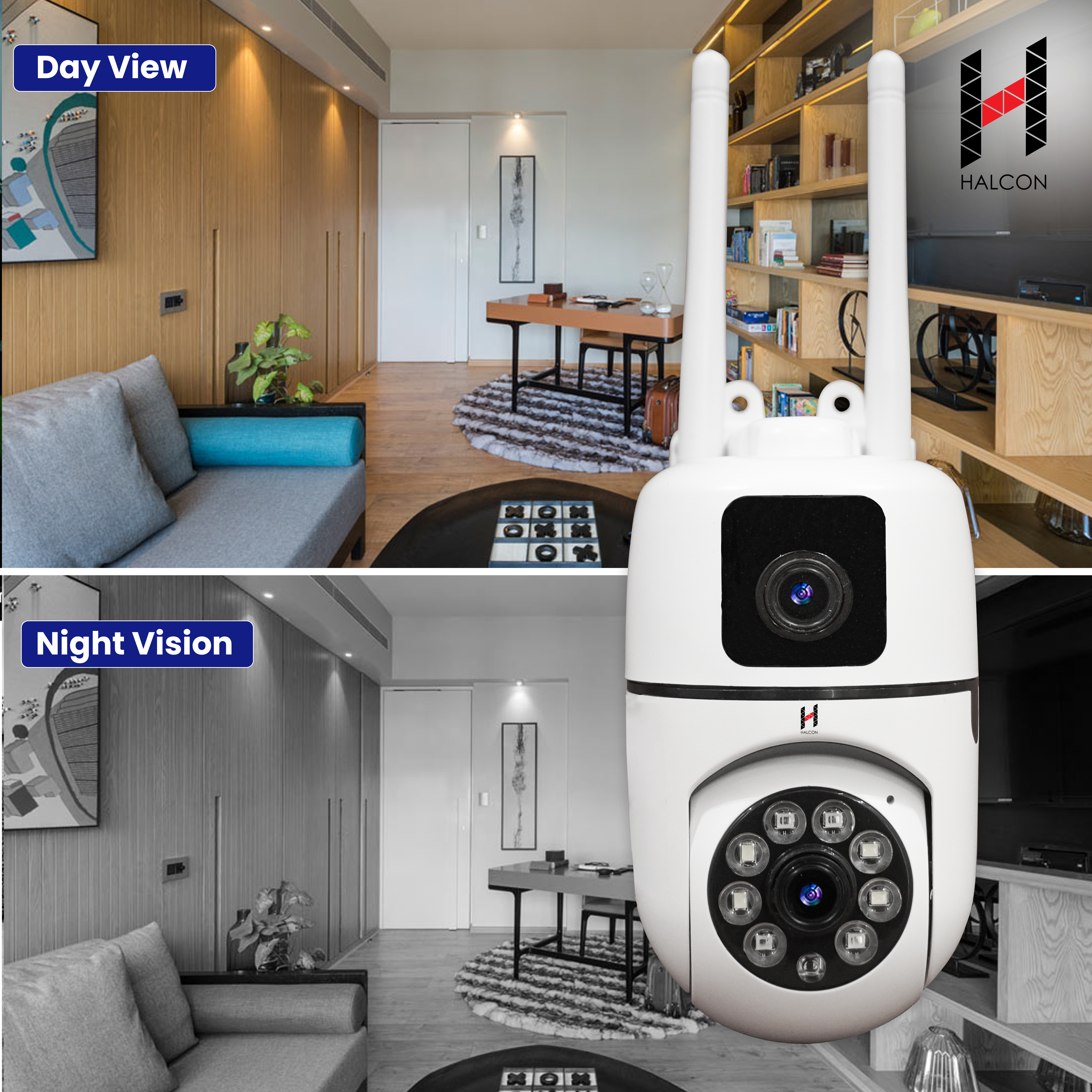 RAKSH 3+3 Mp Indoor smart Wifi camera