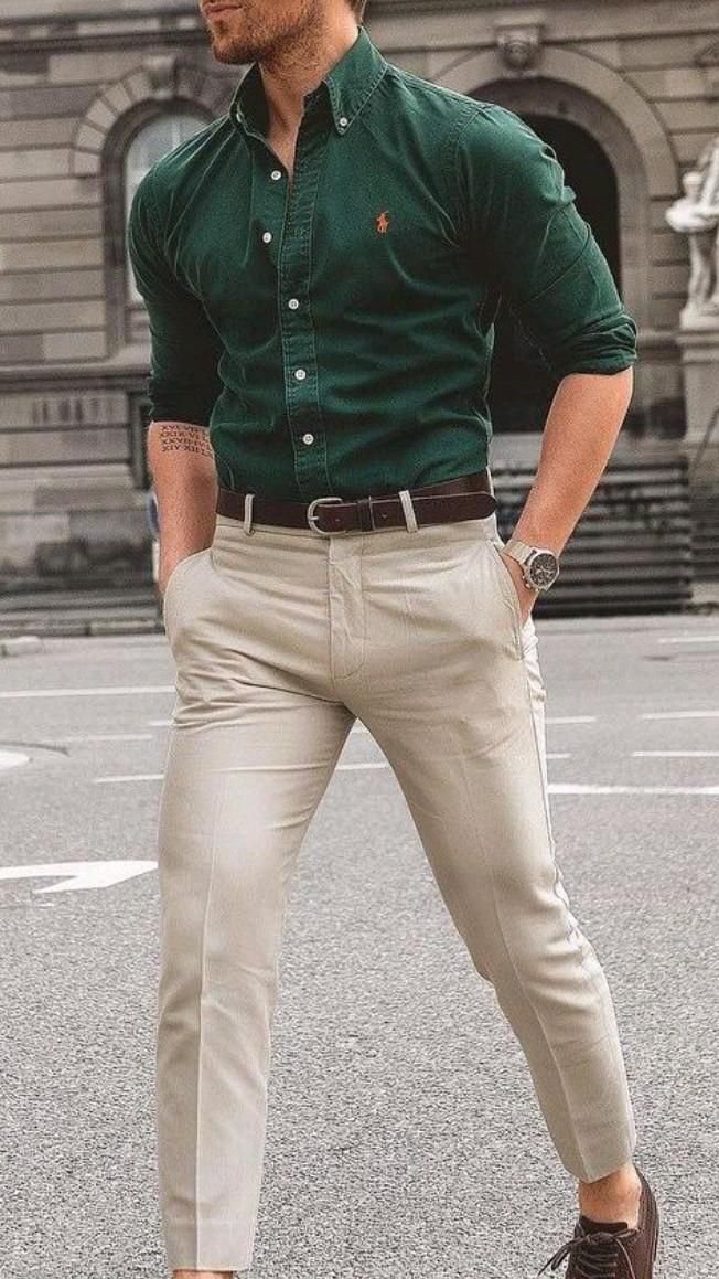 Men's Slim Fit Khaki Pants