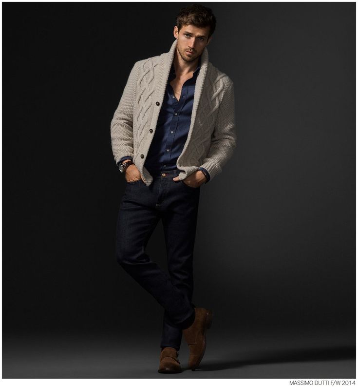 Men’s Cable Knit Cardigan