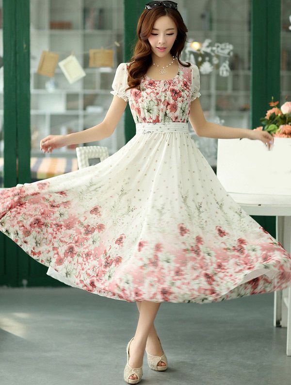 Elegant Floral Maxi Dress