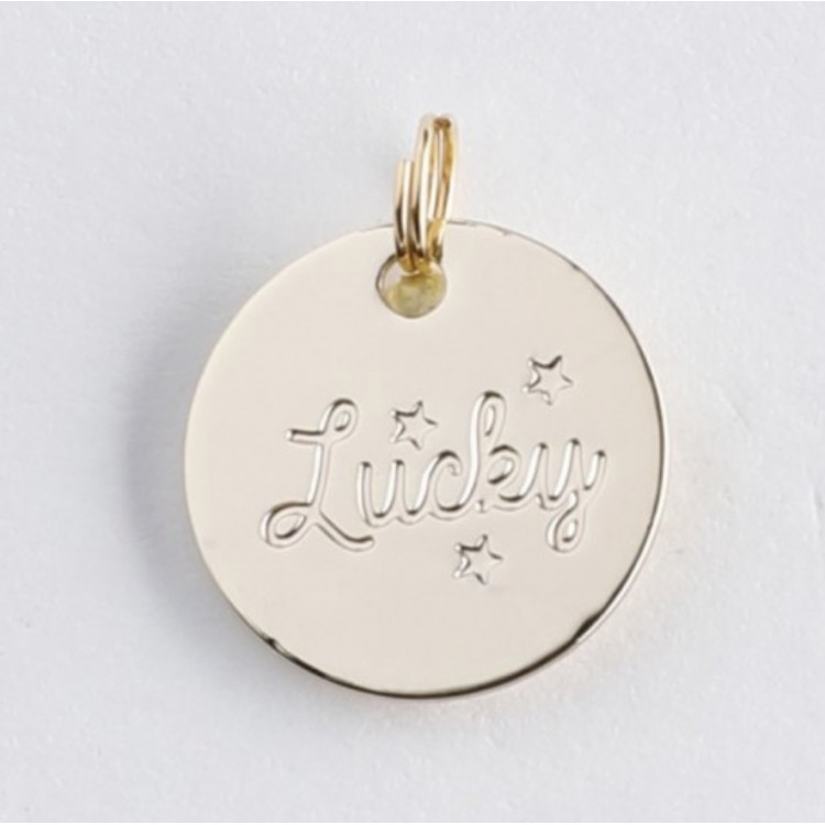 MÉDAILLE SYMBOLE DORÉ LUCKY