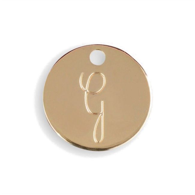 Médaille Initiale Dorée G — Les Bijoux de Mimi
