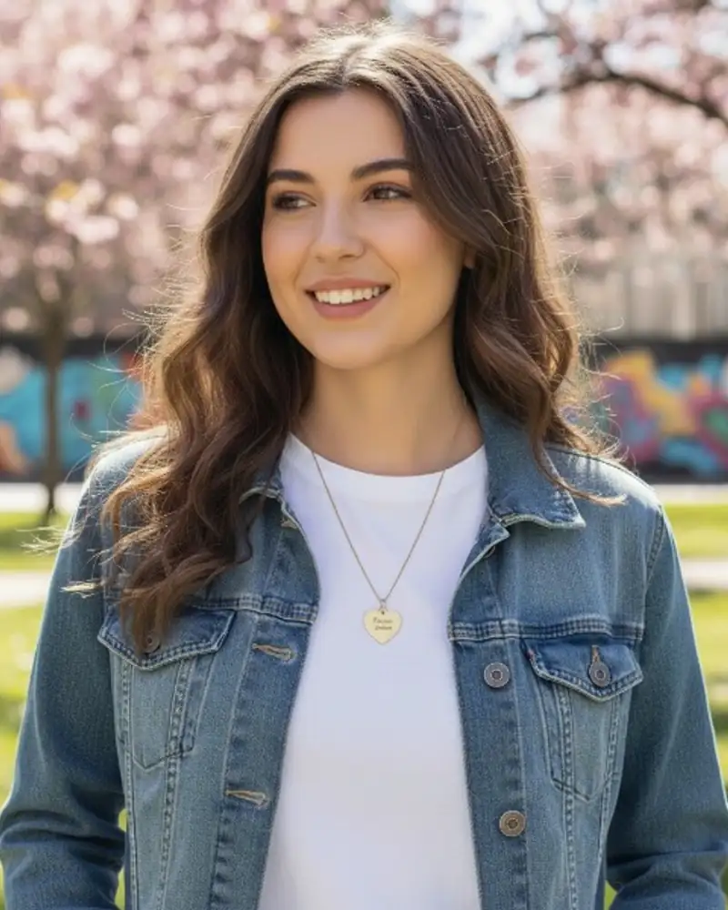 Médaille dorée - doux message pour maman, parfaite pour la fête des mères