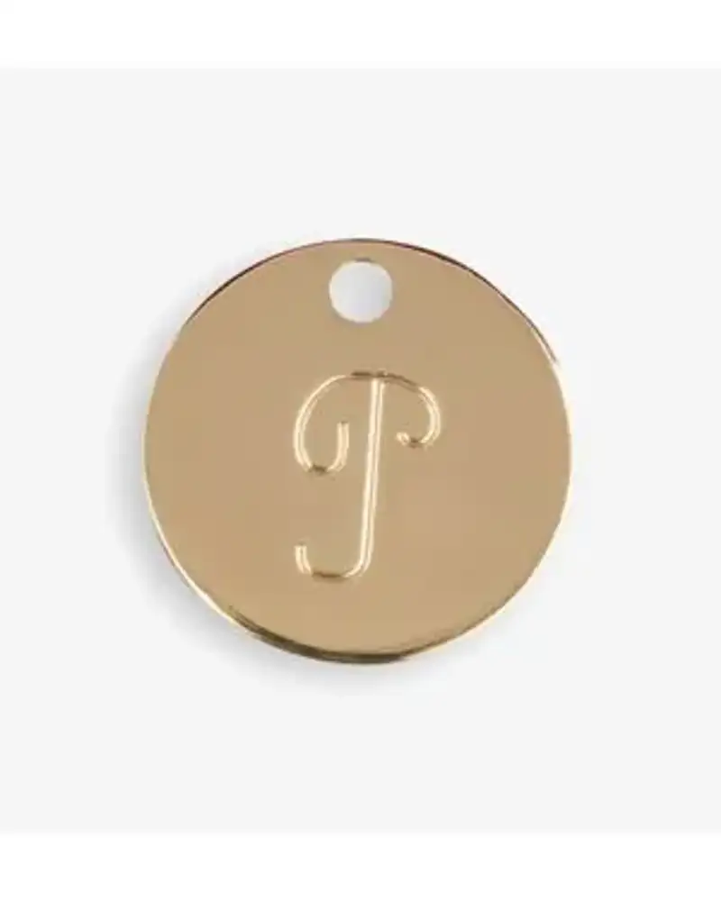 Médaille initiale p dorée - élégante médaille personnalisée pour femme