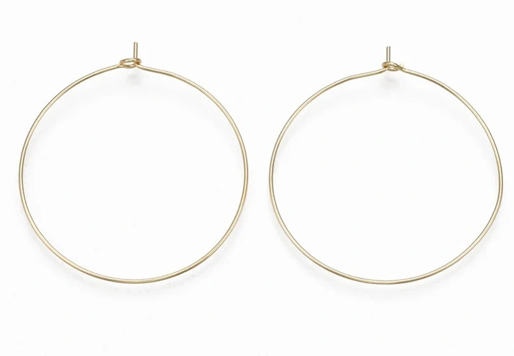 Boucles d'Oreilles Créoles 40mm Dorées - Bijou Statement Femme