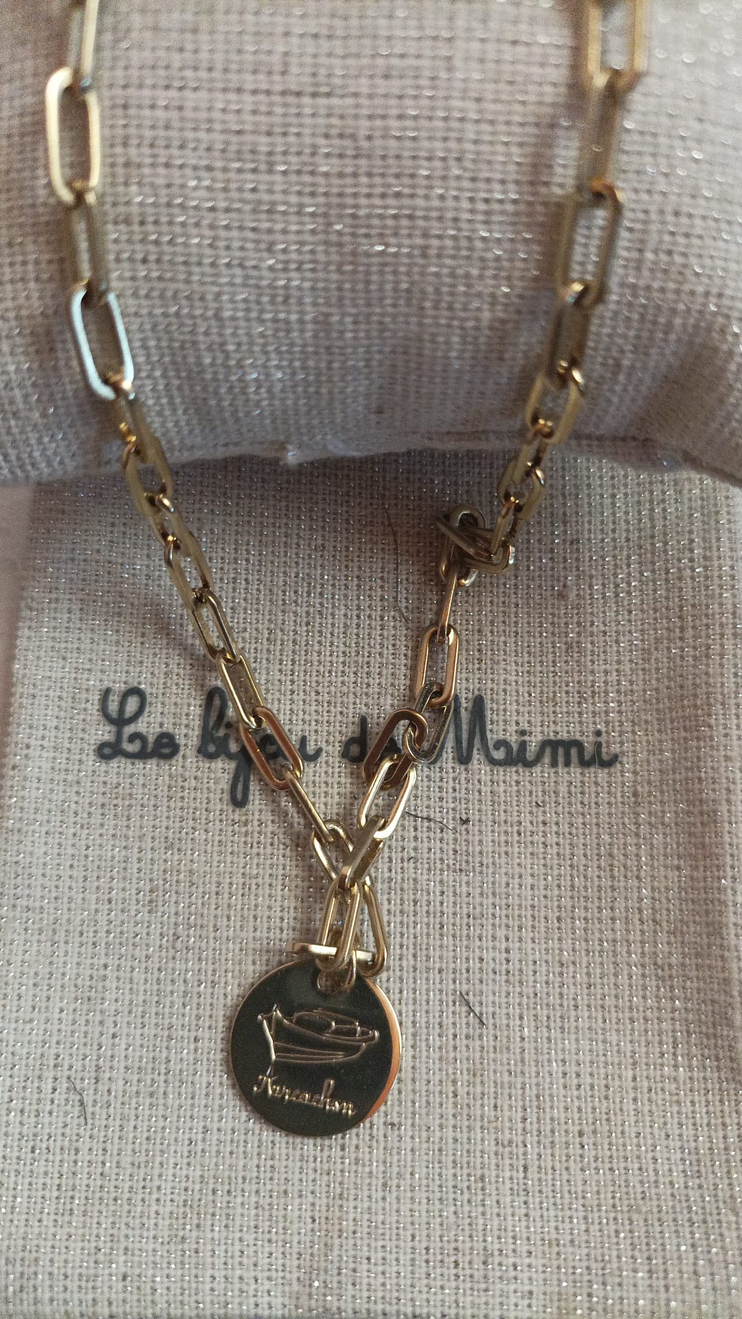 MÉDAILLE SYMBOLE DORÉ ARCACHON