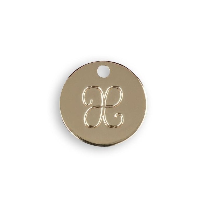 Médaille Initiale Dorée X — Les Bijoux de Mimi
