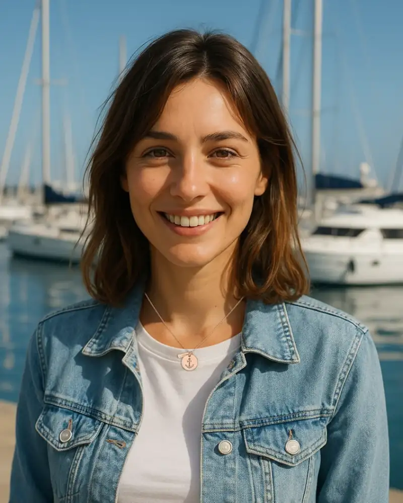 Médaille ancre marine dorée - charme marin élégant