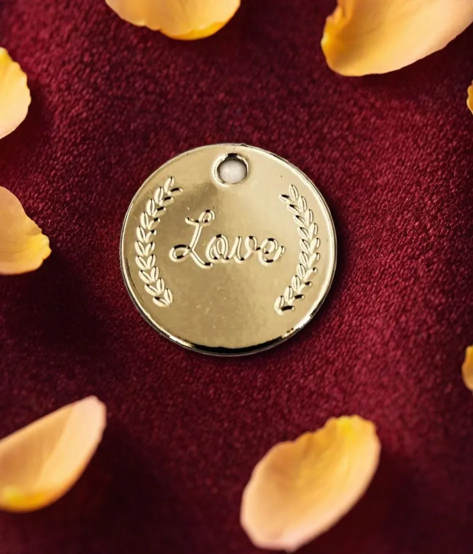 Kit Amour  Bracelet + Médaille Love Doré