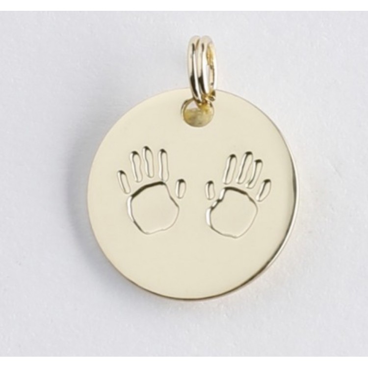 MÉDAILLE SYMBOLE DORÉ MAINS