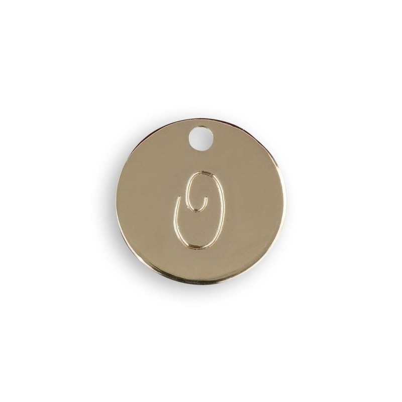 Médaille Initiale Dorée O — Les Bijoux de Mimi