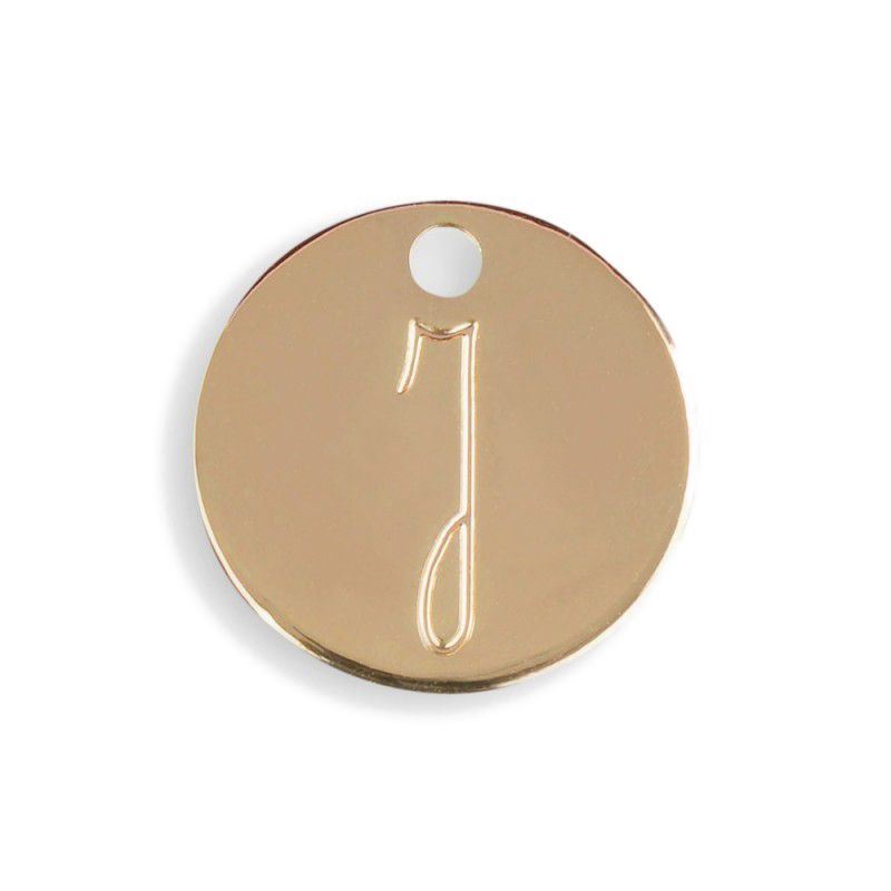 Médaille Initiale Dorée J — Les Bijoux de Mimi